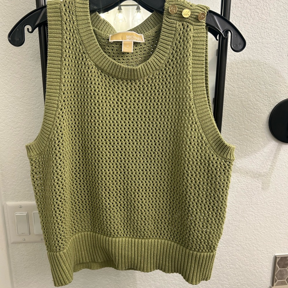 Michael Kors Olive Knit Top